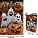 Great Jigsaw Puzzles for Adults 500 Pieces Halloween Pumpkins Ghost Wooden Challenging Puzzles Gift for Friends Family Home Decoration Puzzle (20"x15"-500PCS)