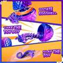3D Printed Dragon Egg with Dragon Toys, Articulated Dragon Toys for Kids, Animals Figure Fidget Dinosaur Eggs, Kids Easter Eggs Basket Stuffers, Gifts for Boys and Girls 3 4 5 6 7 8 (Purple)