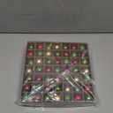 DERAYEE 49 Pcs Mini Christmas Balls Tree Ornaments, 1.2 Inch Small Shatterproof Xmas Hanging Decorations Red Green Gold Christmas Ball Ornaments for Home Party Xmas Decor