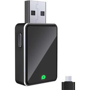 Mini Wireless CarPlay Adapter, Convert Wired to Wireless CarPlay & Android Auto, Plug & Play, One-Click Multi-Device Switching, Compatible with Cars 2018+ & iOS 10+ Android 11+