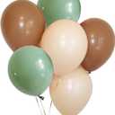 60PCS Sage Green Eucalyptus Avocado Blush Cream Tan Brown 10 Inch Balloon Garland Arch Backdrop for Rustic Wedding Neutral Green Baby Bridal Shower Garden Tea Party Decortion