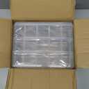 Foraineam 3-Tier Stackable Storage Box Organizer with 30 Adjustable Compartments, Plastic Craft Organizer Case Tool Storage Container Bins for Jewelry Beads Arts and Crafts Beauty Supplies