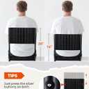 Sportneer Stadium Seats with Back Support: Height Adjustable Thick Padded Stadium Seats with Pocket, Shoulder Strap, Carry Handle, Cup Holder, Folding Stadium Chair for Sports Events Concerts Outdoor, Medium