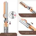 Airflow Attachment for Dyson Airwrap Styler, Nozzles Attachment Smooth Hair Style with Less Damage and Breakage for Dyson Airwrap HS01 HS05 HS08 Copper