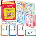 JoyCat 288 Math Flash Cards Set of 4- Multiplication, Division, Addition and Subtraction Flashcards for Kids 1st 2nd 3rd 4th 5th Grade or Kindergarten Homeschool Supplies