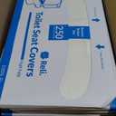 Reli. Toilet Seat Covers (1250 Pcs, 5 Packs of 250) | Disposable Toilet Seat Cover - Flushable - 14x16" (Half-Fold) | Paper Liners for Restroom, Bathroom, Travel, Camping, Kids Potty Training