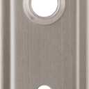2 Pack Mortise Lock Door Plates for Interior Doors, Old Style Mortise Door Knob Cover Plate Replacement, Door Escutcheon Plates Brushed Nickel (Rectangular)