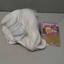 CLIONE White Wigs for Women - Short Wavy Bob Wig with Bangs, Synthetic, Shoulder Length, For Daily Party Use & Halloween Costume, 14'