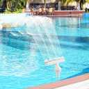 Pool Fountain,Adjustable Water Fountains for Above Ground & Inground Pools,with 5 Nozzles 360Direction Control Waterfall Sprinkler for Cooling Aerator Spray Swimming Pool Fountain,Pool Accessories