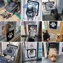 Dog Door for Screen Doors, Large Dog Opening for Sliding Doors, Inner Flap 12"14" Lockable Magnetic with Automatic Close, Sturdy ABS Pet Doorway for Small to Large Dogs, Black L