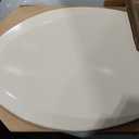 Bemis 1500EC 146 Almond Elongated Molded Wood Toilet Seat with Easy-Clean & Change Hinge