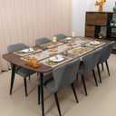 Thanksgiving Table Runner Fall Pumpkin Maple Leaves Table Runner Washable Non-Slip Heatproof Woven Seasonal Dining Table Decoration 12 x 70 Inch (Light Yellow4)