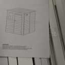 Villeston 6x6 FT Storage Shed, Waterproof Resin Outdoor with Floor & Window & Lockable Doors and Vents,for Garden, Backyard, Light Grey - Walmart Business Supplies