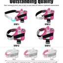 Dog Harness, No-Pull Reflective Dog Vest, Breathable Adjustable Pet Harness with Handle for Outdoor Walking - No More Pulling, Tugging or Choking (Fuchsia, X-Small (Pack of 1))