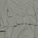 Elegant Dresses for Women Sexy Church Long Ruffles Sleeve Business Pencil Vintage Peplum Dress Wear to Work (3X-Large, White)