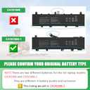 C41N1906-1 Laptop Battery Replacement for ASUS TUF Gaming A15 FA506IV FA506QR A17 FA706IU F15 FX506 FX506LU FX506IV F17 FX706 FX706IU FX766IU ROG Zephyrus Duo 15 GX550 Series 15.4V 90Wh