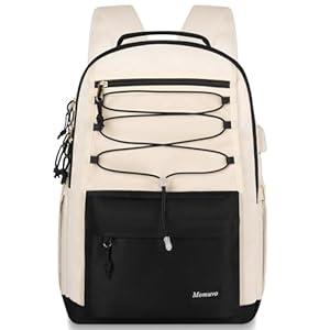 MOMUVO Backpack for Teen Girls, College Backpacks for Women, Bookbag for Girls, 15.6 Inch Laptop Bag Middle School Travel Back Pack (Beige Khaki) MOMUVO Backpack for Teen Girls, College Backpacks for Women, Bookbag for Girls, 15.6 Inch Laptop Bag Middle School Travel Back Pack (Beige Khaki)
