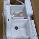 KRAUS Forteza 33-inch Granite Drop In/Undermount 50/50 Double Bowl White Kitchen Sink, KGD-52WHITE