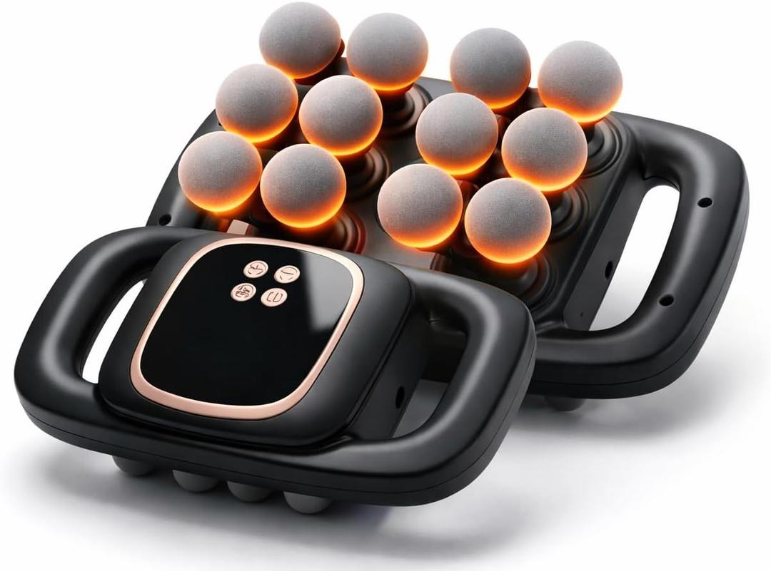 BENEVIA Deep Tissue Massage Gun - Percussion Massager for Muscle Recovery - Handheld Back, Neck & Shoulder Massager with 30 Speeds and 12 Heads