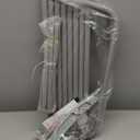 FUNLIO Baby Jumper with Stand for 6-24 Months, Infant Jumper for Indoor/Outdoor Play, Toddler Jumper for Baby Girl/Boy, with Adjustable Chain, Easy to Assemble & Store (with Stand) - Grey