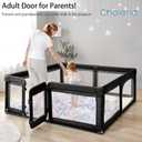 Baby Playpen,Extra Large Playpen for Babies and Toddlers, Sturdy Play Pen Play Yard with Safety Gate,79x71Baby Play Pen(Black)