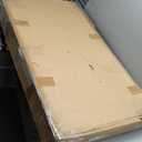 HECASA RV Window 42" W X 22" H Teardrop Horizontal Sliding Window W/ Trim Ring for 1.5" Wall and Mesh Screen Tempered Glass Powder Coated Black 2PCS