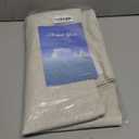 H.VERSAILTEX Linen Look 100% Blackout Curtains 45 Inches Long for Bedroom Full Light Blocking Rod Pocket Linen Textured Thick Window Curtain Drapes with White Backing, Natural, 2 Panels