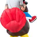 YEAHBEER Inflatable Turkey Costume Adult, Blow up Costumes for Adults,Thanksgiving Costumes for Party Funny Turkey Suits (Red)
