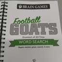 Brain Games: Football GOATS. Greatest of All Time Word Search, Spiral Bound