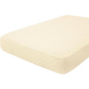 hyha Outdoor Couch Cushion Covers, Sectional Couch Sofa Covers Washable, Jacquard Diamond Lattice, Stretch Sofa Seat Cushion Cover for Indoor/Outdoor Patio Furniture (1 Piece for Large, Beige)