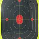 12x18-Inch Bullseye Glowshot Splatter Targets, 50 Packs