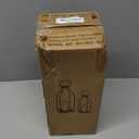 PHOSPHOR Modern Farmhouse Decor Lanterrn Set of 2 Black Metal Candle Holder for Indoor Outdoor Lanterns with Candles for Living Room Fireplace Dining Table Centerpieces Home Kitchen Decor (Black-style 04)