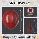 3 x Burgundy Latex Balloons Kit - 110PCS Party Balloons, 12'' Helium Balloon Set with Ribbon, Perfect for DIY, Birthday, Baby Shower, Wedding, Anniversary & Holiday Decoration