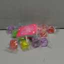 28 Pack Fidget Squishy Toys - Square Cat Shaped Stress Balls & Cards Set, Glitter Squishy Fidget Toys for Classroom Exchange, Party Favors, Anxiety Relief