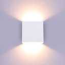 Lightess Modern Wall Sconce Dimmable 10W Hardwired, Up Down Wall Mount Lights Indoor Mini Metal LED Wall Lamp for Living Room Bedroom Hallway Decor, Warm White, O1181TP