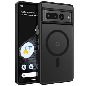 BENTOBEN for Google Pixel 7 Pro Case [Compatible with Magsafe] Translucent Matte Magnetic Pixel 7 Pro Case Slim Thin Shockproof Women Men Protective Phone Cases for Google Pixel 7 Pro 6.7" 2022, Black