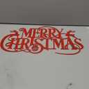 Metal Merry Christmas Wall Decor Christmas Sign Letter Decorative Hanging Plaque Suitable For Indoor Outdoor Room Yard Holiday Decoration