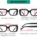 Eyekepper 4 Pack Ladies Reading Glasses - Stylish Oversized Square Readers for Women +1.75