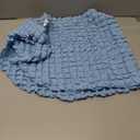 SHENHE Women's Sarong Coverup Short Bathing Suit Wrap Skirt Beach Swimsuit Cover Up (One Size), Blue 