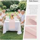 10 Pack Satin Table Runner 12 x 108 Inch Long Rose Gold Smooth Silk Fabric Table Runner for Birthday Parties Wedding Banquets Decorations.