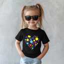 Toddler Boys Girls Kids Dot Day Shirt – Happy International Dot Day Outfit,2T-8T (Black)