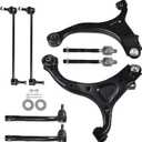 8pc Kit Front Control Arm Ball Joint Sway Bar Link Tie Rod End LH RH Replacement for Santa Fe 2007-2012 Replacement for Sorento 2011-2013
