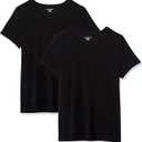 Amazon Essentials Women's Classic-Fit Short-Sleeve Crewneck T-Shirt, Multipacks (Medium, Black)