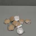 50PCS Castor Oil Patches, Castor Oil Pack Wraps Disposable Organic Cotton Self-Adhesive Pads for Belly Button, Anti Leakage Design, Breathable & Portable, No Wash (Beige)