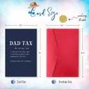 3 x Happy Fathers Day Card,Funny Card Gift for Dad,Unique Father's Day Gifts from Son Daughter Family,Dad Tax Jokes (WX-282)