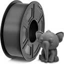 TECBEARS PETG Filament 1.75mm 1KG, 3D Printer Filament PETG, Strong Toughness, 1KG(330M) Filament High Precision, Dimensional Accuracy ±0.02mm,Gray