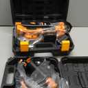 Tile Vibration Tool Pro Set with 21V Batteries & 8 Vacuum Suction Cup  110 lb. Tile Suction Cup Tool Power  9 Tile Vibrator Levels for Leveling Marble, Ceramic, Paver, Granite & Concrete