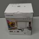 Magcubic 2025 Upgraded Mini Projector 4K support with WiFi 6 and Bluetooth 5.4, 5w Soundbase Speaker, Portable Projecteur with Auto Vertical Keystone 180 Rotatable Lens Cap for Movie Home HY300Pro+ (Pure White)