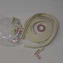 Furniture Edge and Corner Guards | 20.4ft Protective Foam Cushion | 18ft Bumper 8 Adhesive Childsafe Corners | Baby Child Proofing Set NonToxic and Safe for Table, Fireplace, Countertop | White (Beige)