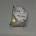 Haidms Gold Door Knobs Passage, Heavy Duty Square Brushed Gold Hall and Closet Door Knobs for Hallway, Zinc Alloy Passage Door Knob Hallways (2 Pack)